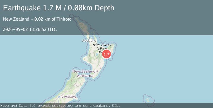 Map of Wairoa District, New Zealand