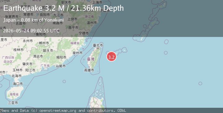 Map of southwestern Ryukyu Islands, Japan