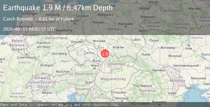 Map of Czech Republic
