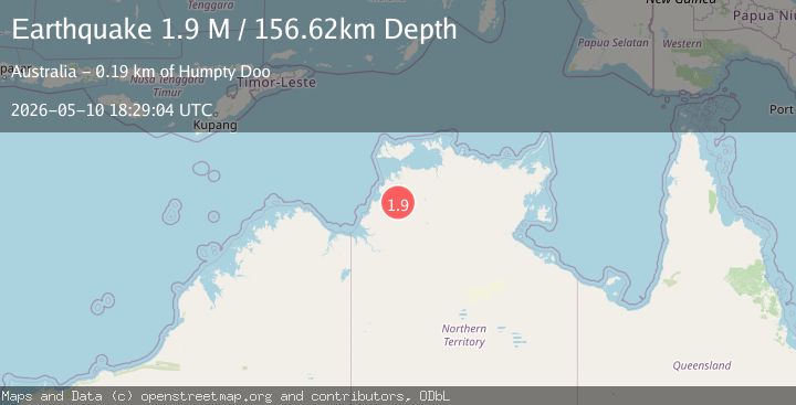Map of Northern Territory, Australia