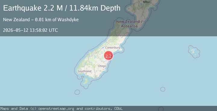 Map of Timaru District, New Zealand