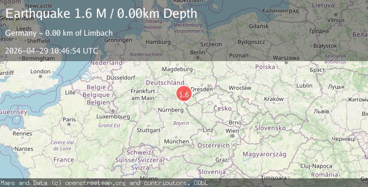 Map of Germany-Czech Republic border region