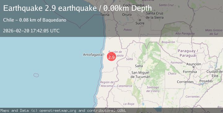Map of Antofagasta, Chile