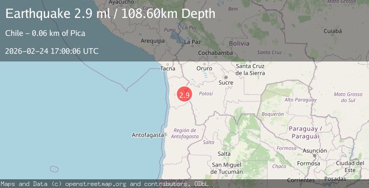Map of Tarapaca, Chile