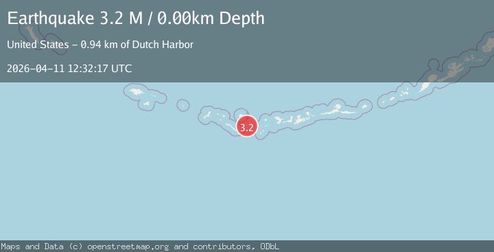 Map of Andreanof Islands, Aleutian Islands, Alaska