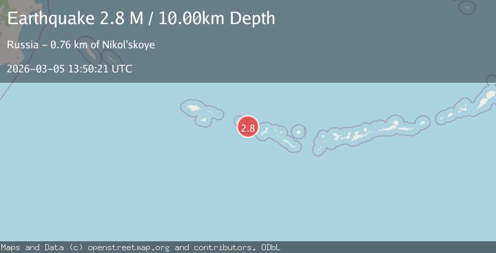 Map of Rat Islands, Aleutian Islands, Alaska