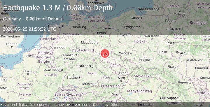 Map of Germany-Czech Republic border region