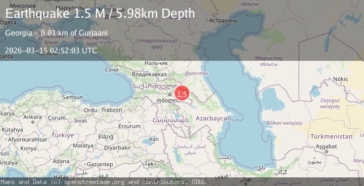 Map of Georgia (Sak'art'velo)