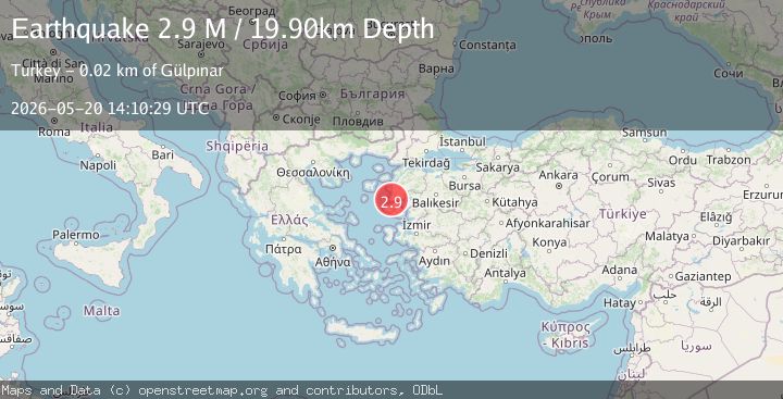 Map of Marmara Region, Turkey