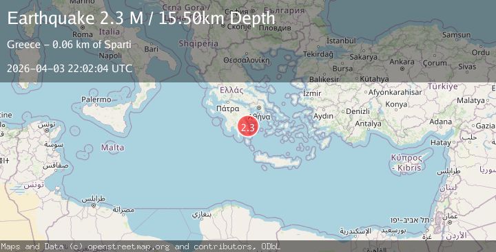 Map of Offshore southern Greece