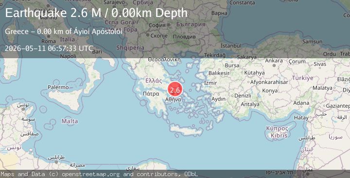 Map of Attica Region, Greece
