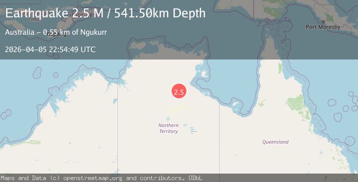 Map of Northern Territory, Australia