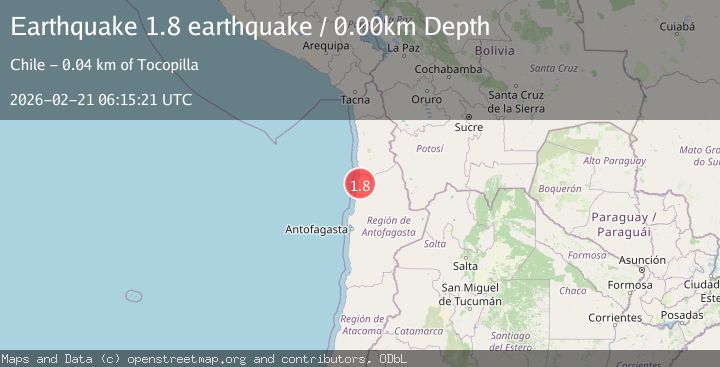Map of Antofagasta, Chile