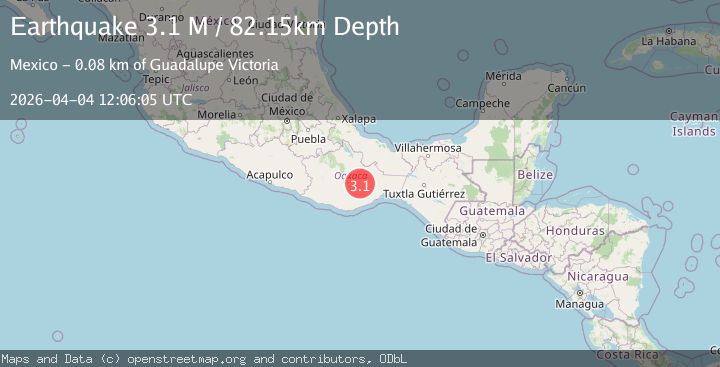 Map of Oaxaca, Mexico