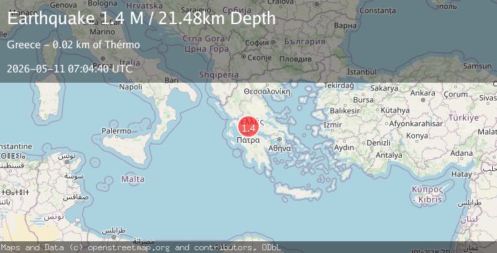 Map of West Greece