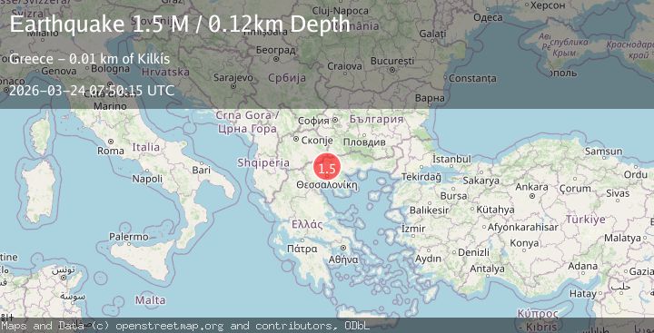 Map of Central Macedonia Region, Greece