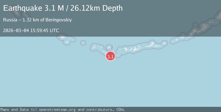 Map of Rat Islands, Aleutian Islands, Alaska