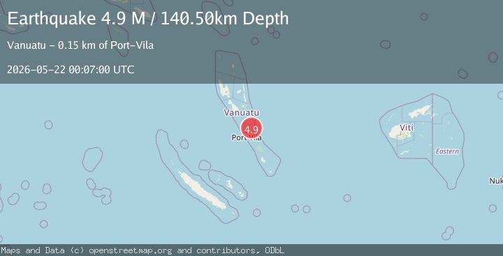 Map of Vanuatu
