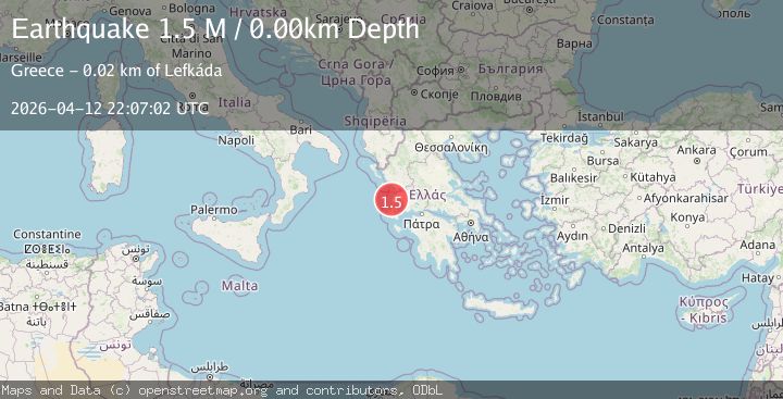 Map of Near the coast of Greece