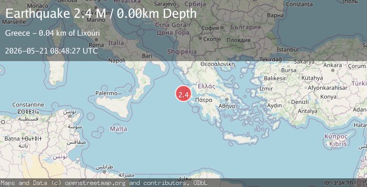 Map of Ionian Sea