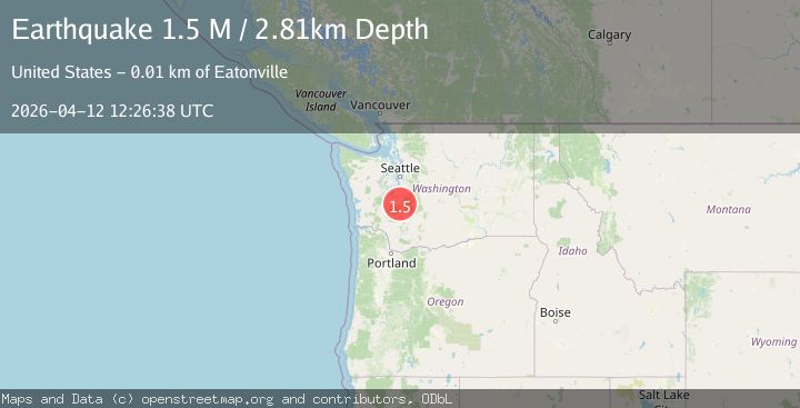 Map of Puget Sound region, Washington