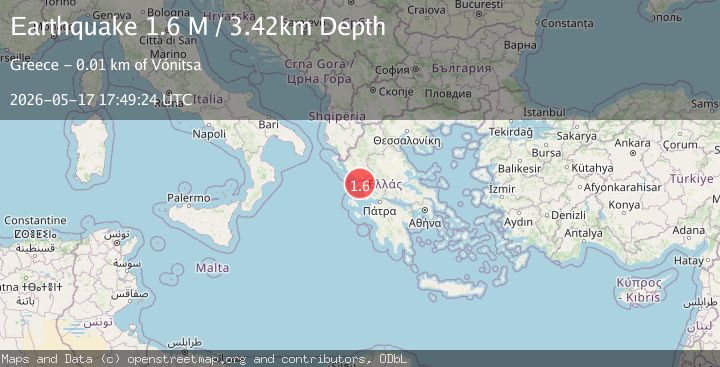 Map of West Greece