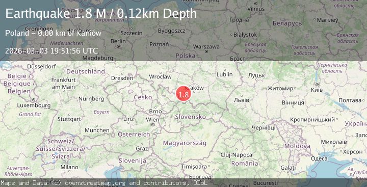 Map of Poland-Slovakia border region