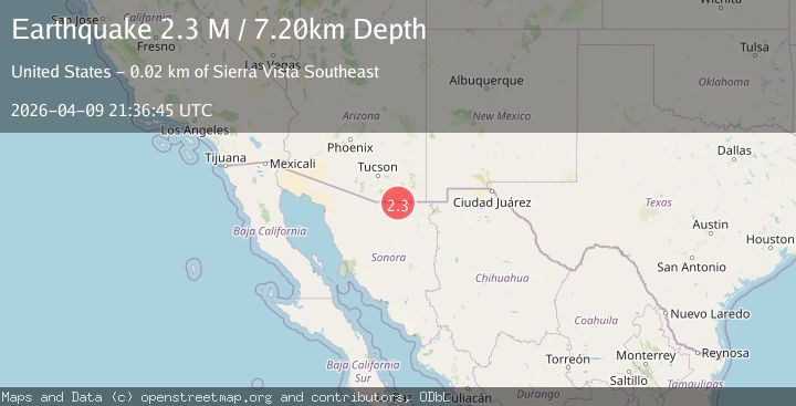 Map of Sonora, Mexico