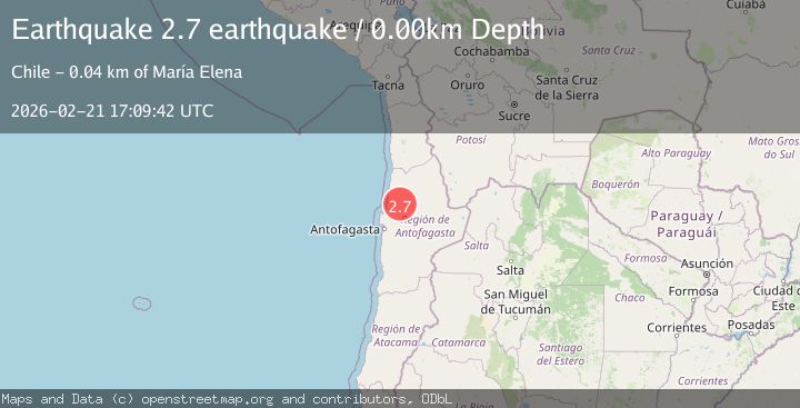 Map of Antofagasta, Chile