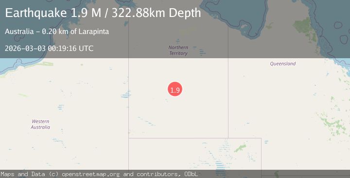 Map of Northern Territory, Australia