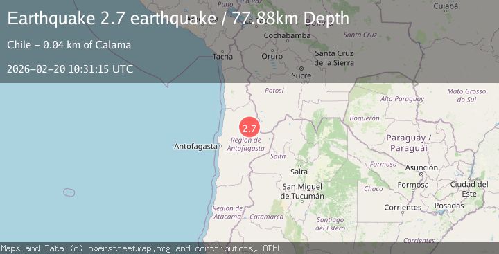 Map of Antofagasta, Chile