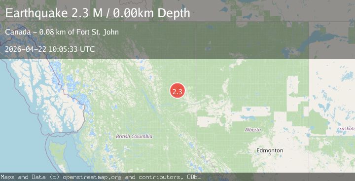 Map of British Columbia, Canada