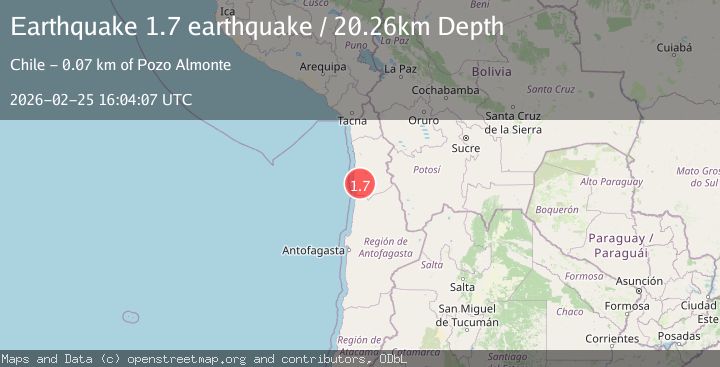 Map of Tarapaca, Chile