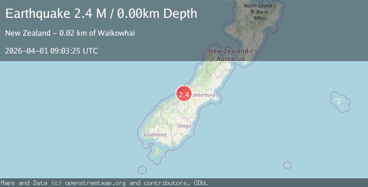 Map of Westland District, New Zealand