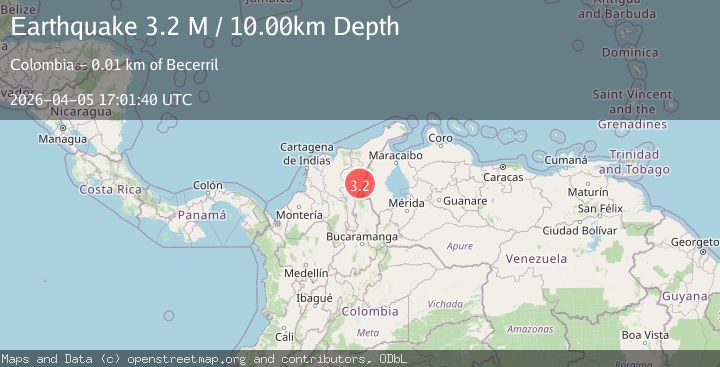 Map of northern Colombia