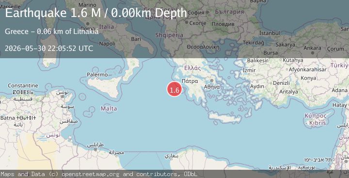 Map of Ionian Sea