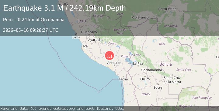 Map of southern Peru