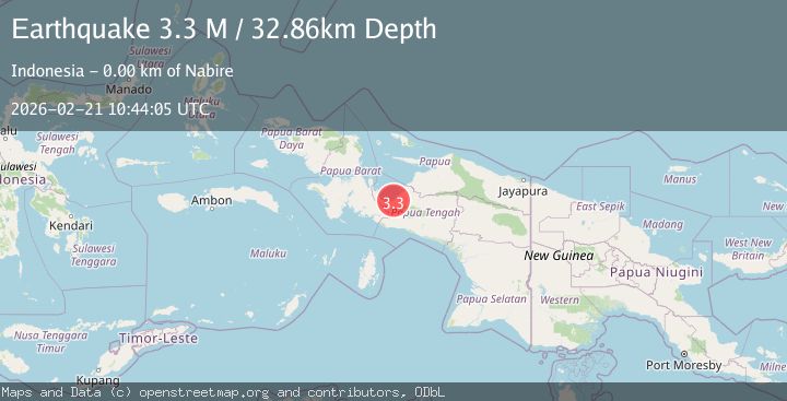 Map of Papua, Indonesia