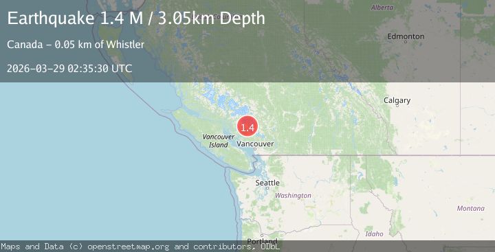 Map of British Columbia, Canada