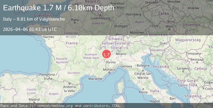 Map of Provincia di Aosta, Italy