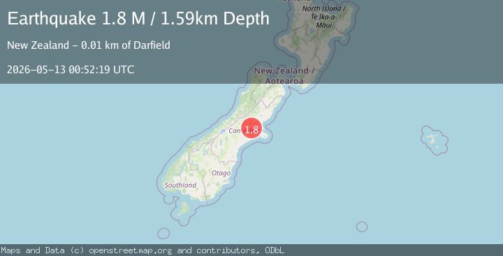 Map of Selwyn District, New Zealand