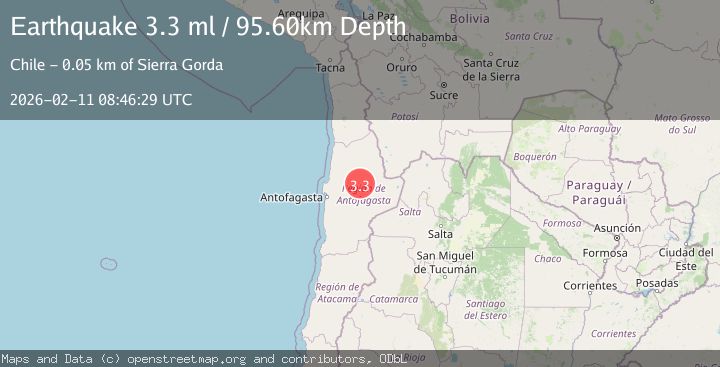 Map of Antofagasta, Chile