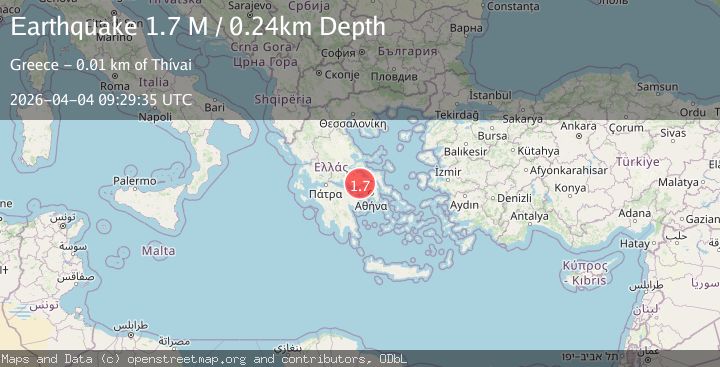 Map of Central Greece