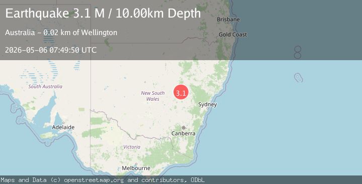 Map of New South Wales, Australia