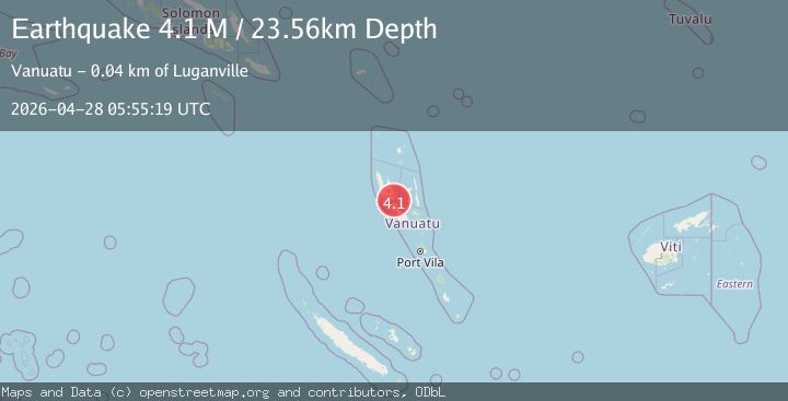 Map of Vanuatu