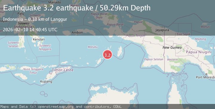 Map of Kepulauan Tanimbar, Indonesia