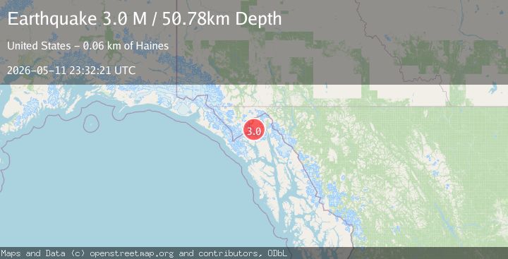Map of Southeastern Alaska