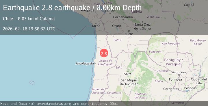 Map of Antofagasta, Chile