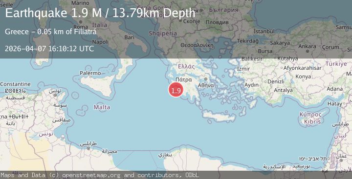 Map of Offshore southern Greece