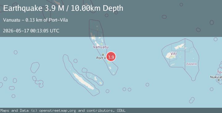 Map of Vanuatu